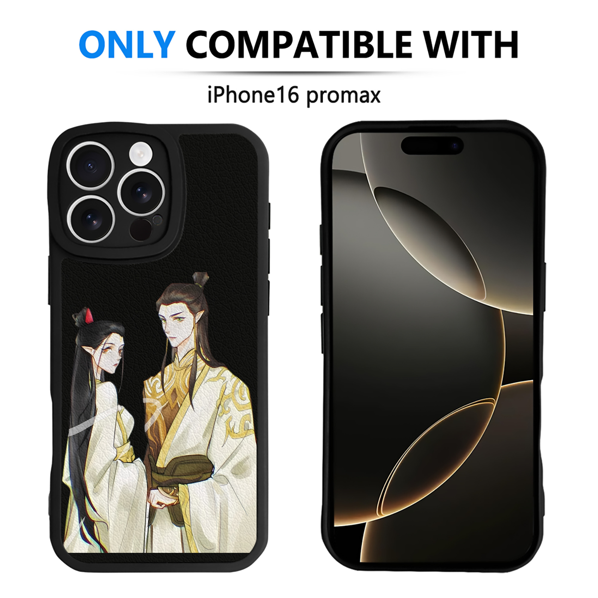 （画像用） Ne Zha 2 ナタ 魔童の大暴れ 【iPhone 16シリーズ対応】シリコンスマホケース（レザー調） 材質：シリコン